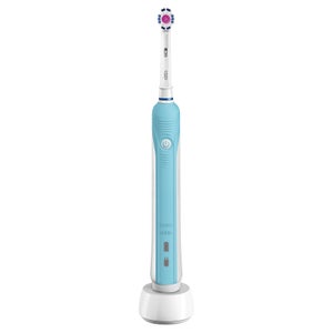 Oral-B Pro 600 3D White and Clean Power Handle Electric Toothbrush - Blue