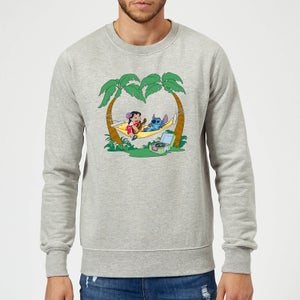 Disney Lilo And Stitch Play Some Music Sweatshirt - Grey