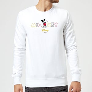 Disney Mickey Mouse Disney Wording Sweatshirt - Weiß
