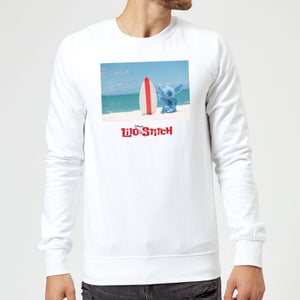 Disney Lilo And Stitch Surf Beach Sweatshirt - Weiß