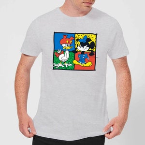 Disney Mickey And Donald Clothes Swap Men's T-Shirt - Grey