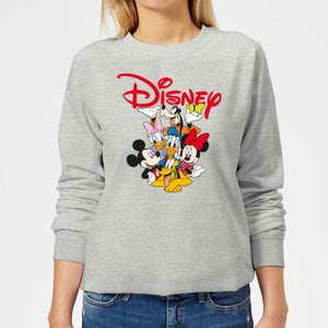 Mickey Mouse Disney Crew Damen Sweatshirt - Grau