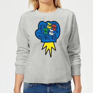 Donald Duck Pop Fist Women's Sweatshirt - Grey