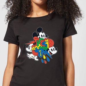 Disney Mickey Mouse Vintage Arrows Damen T-Shirt - Schwarz