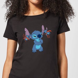 Disney Lilo And Stitch Little Devils Damen T-Shirt - Schwarz