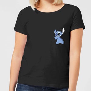 Disney Stitch Backside Damen T-Shirt - Schwarz
