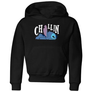 Disney Lilo & Stitch Chillin kinder hoodie - Zwart
