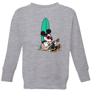 Disney Mickey Mouse Surf And Chill Kids' Sweatshirt - Grey