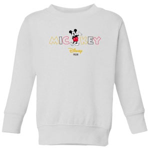 Disney Mickey Mouse Disney Wording Kids' Sweatshirt - White