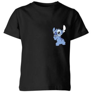 Disney Stitch Backside kinder t-shirt - Zwart