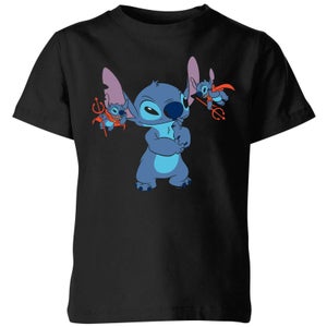 Disney Lilo & Stitch Little Devils kinder t-shirt - Zwart
