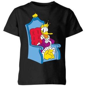 Disney King Donald Kinder T-Shirt - Schwarz