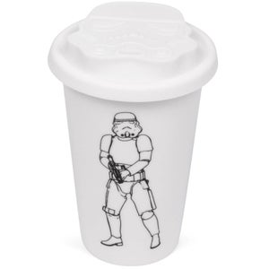 Mug de voyage original en céramique Stormtrooper – Blanc