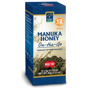 Manuka Health MGO 100+ Pure Manuka Honey Snap Pack 5g (Pack of 12)