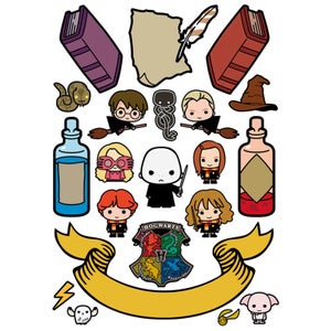 Official Harry Potter Fridge Magnet Set