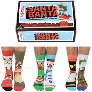 United Oddsocks Men's Santa Banta Gift Set (UK 6-11)