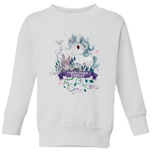 Harry Potter Kids Forbidden Forest Unicorn Kids' Sweatshirt - White