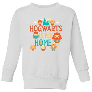 Harry Potter Kids Hogwarts Is My Home Kids' Sweatshirt - White