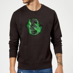 Harry Potter Slytherin Geometric Sweatshirt - Black