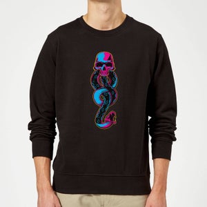 Harry Potter Dark Mark Neon Sweatshirt - Black