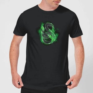 Harry Potter Slytherin Geometric Men's T-Shirt - Black