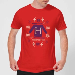 Harry Potter Christmas Sweater t-shirt - Rood