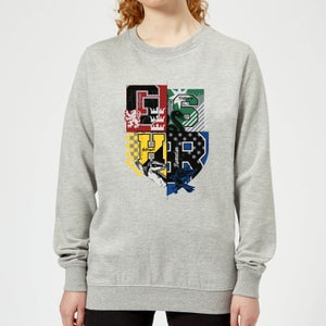 Harry Potter Varsity House Logo Women's Sweatshirt - Grey