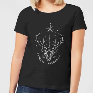 Harry Potter Expecto Patronum dames t-shirt - Zwart