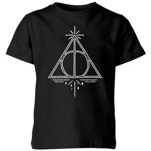 Harry Potter Deathly Hallows kinder t-shirt - Zwart