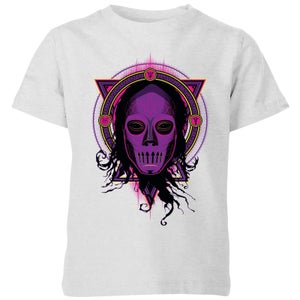 T-Shirt Harry Potter Death Mask 2 Neon - Grigio - Bambini