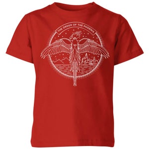Harry Potter Order Of The Phoenix Kids' T-Shirt - Red