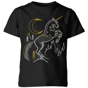 Harry Potter Unicorn Kids' T-Shirt - Black