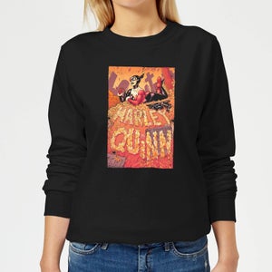 Batman Harley Quinn Cover Women's Sweatshirt - Black