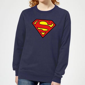 Justice League Superman Logo Women's Sweatshirt - Navy
