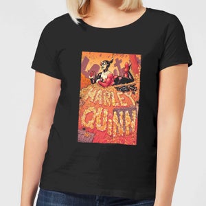 Batman Harley Quinn Cover Women's T-Shirt - Black