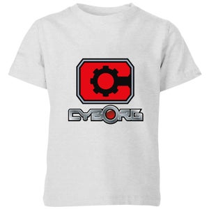 Camiseta para niño Justice League Cyborg Logo - Gris