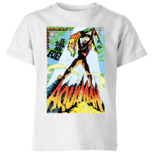 Justice League Aquaman Cover Kids' T-Shirt - White