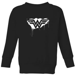 Sudadera para hombre Justice League Graffiti Wonder Woman - Negro