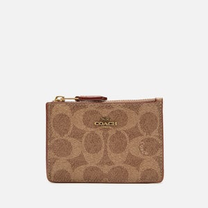 Coach Women's Colorblock Coated Canvas Signature Wallet - Tan Rust