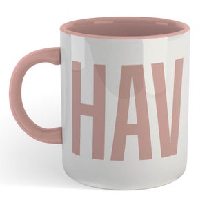 Chav Mug - White/Pink