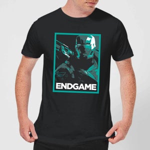 Avengers Endgame War Machine Poster Men's T-Shirt - Black
