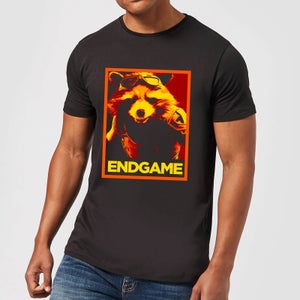 Avengers Endgame Rocket Poster Men's T-Shirt - Black