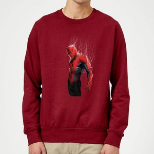 Marvel Spider-man Web Wrap Sweatshirt - Burgundy
