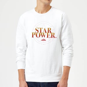 Captain Marvel Star Power Sweatshirt - White