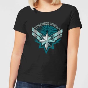 Captain Marvel Starforce Warrior T-Shirt Donna - Nero