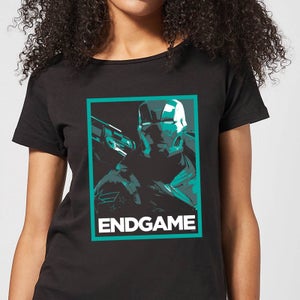 Avengers Endgame War Machine Poster Women's T-Shirt - Black