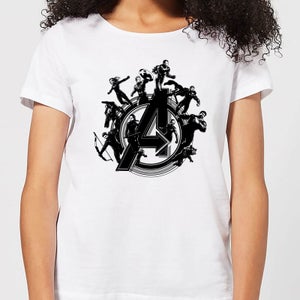 Avengers: Endgame Hero Circle dames t-shirt - Wit