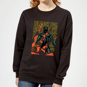 Marvel Avengers Black Panther Collage Women's Sweatshirt - Black