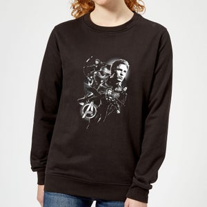 Avengers Endgame Mono Heroes Women's Sweatshirt - Black