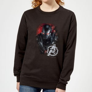 Sweat-shirt Avengers Endgame War Machine Brushed - Femme - Noir